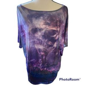 Disney Parks Vintage Pirate of the Caribbean Jeweled Blouse